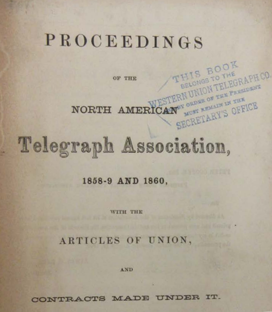 Proceedings of the North American Telegraph Association